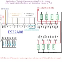 DC 12V 24V Multifunction ESP32 Expansion Board Wifi Digital Analog IO Module for Arduino WEB MQTT Ethernet Network Relay DIY