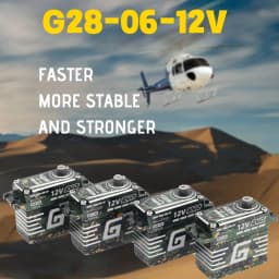 G28 28KG Torque 12V High-Performance High-Speed Brushless Standard Digital Narrow-Band Servo Kit for Professional RC Helicopter