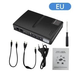 EU/US 5V/9V12V/15V/24V 1018L UPS Uninterruptible Power Supply DC Backup 18650 Power WIFI Router Optical Modem Built-In Adapter