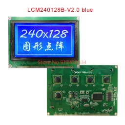 240128 Lcd Display Module with Touch Panel Screen Plastic T6963C or RA6963 or UCI6963 144x104mm LCM240128A B
