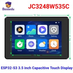 ESP32-S3 3.5 inch Capacitive Touch Display JC3248W535C IPS TFT 8M PSRAM 16M FLASH ESP32 WiFi BT Module for Arduino ESP LVGL