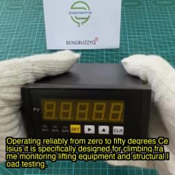 S Beam S-Type Tension Compression Load Cell Dynamometer Set for Pull/Press Force Measurement, High Brightness 5-Digit Indicator