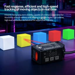 ZHICAN E3CX High Precision Laser Displacement Sensor Compatible with Panasonic HG-C Analog Output RS485 Distance Measurement
