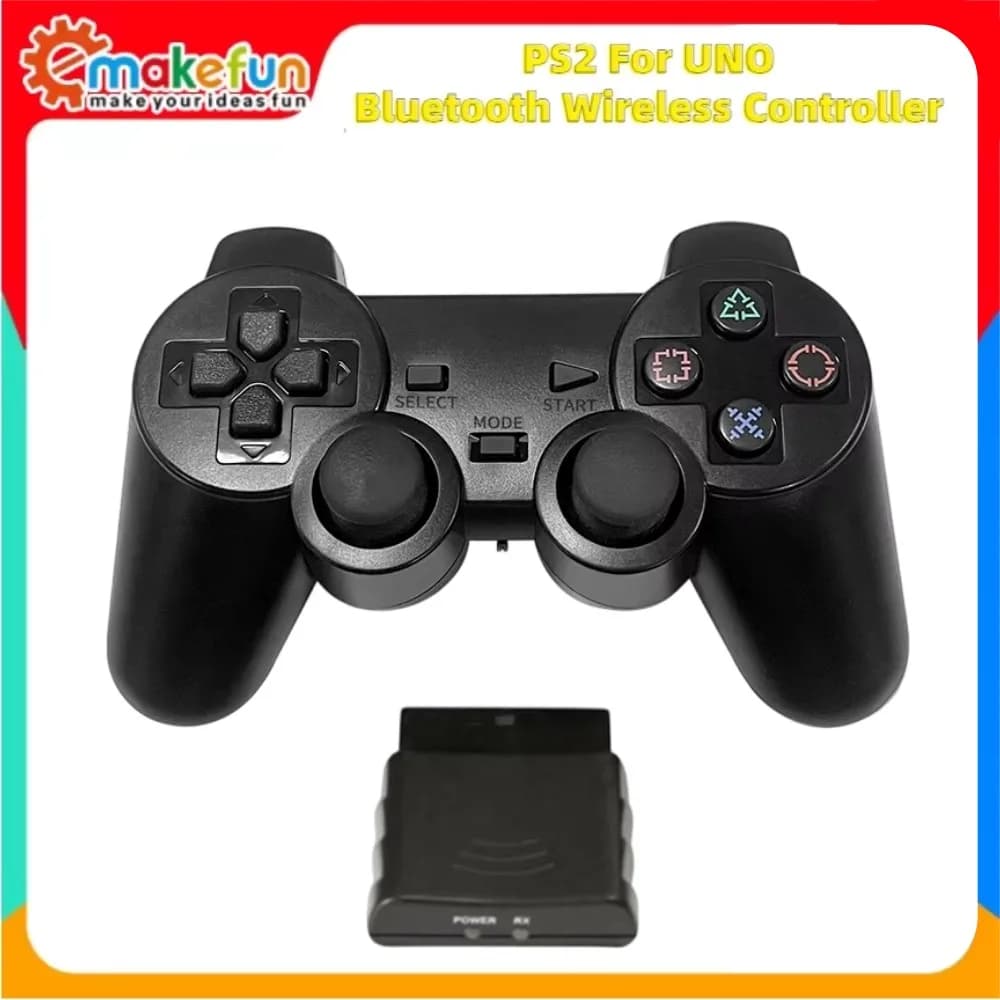 PS2 Wireless Game Controller Dual Vibration 2.4G Wireless Support Programmable Intelligent Car Robot Control for Arduino