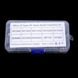 10 Values 50 PCS IRF510 IRF520 IRF MOSFET IRFZ44 IRF3205 packaged in through-hole TO-220