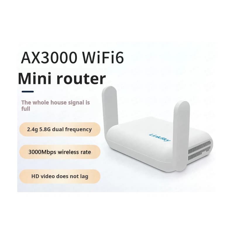 Hi-link WiFi 6 Wireless Router HLK-WR10 Mini Small Portable Home Dual Band Gigabit AX3000 High Speed Universal Data