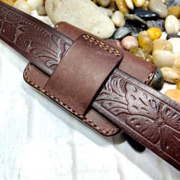 Blongk Hand-made Waist Bag ID Credit Card Holder Case Purse Pouch Genuine Leather Belt Pack Men Women DFD-K
