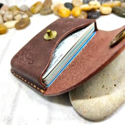 Blongk Hand-made Waist Bag ID Credit Card Holder Case Purse Pouch Genuine Leather Belt Pack Men Women DFD-K