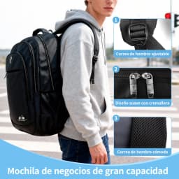 15.6 Inch Laptop Backpack, Men's Large Capacity Business Bag, Waterproof School and Travel Backpack, Casual Sports Backpack with USB Port
