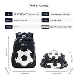 Lightweight Football Backpack for Children Schoolbag Backpack Travel School Bags for Teenage Boy Mochila Escolar Infantil Menino