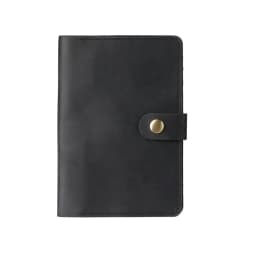 Cow Leather Journal Cover for Field Notes Portable Refillable Notepad with Pen Holder Pocket Notebooks Fits 3.5'' X 5.5'' Diary