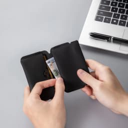 Multiofunctional Magnetic Buckel Coin Purse Portable Ultra-light Business Card Holder Mini Folding Wallet EDC Pouch