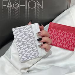 2026 Michael Kors Women's Fashion Leisure Card Bag MK Driver's License Card Cover Zero Wallet Girls' Multiple Card Clip