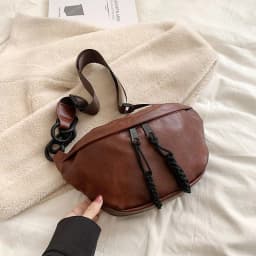 Soft Leather Waist Bag For Women Chain Fanny Pack High Quality Shoulder Belt Purse Bags Fashion Designer Crossbody Chest Bags