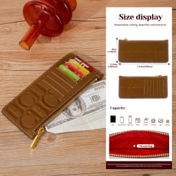 Women's Card Bag 2026 Spring New Style Simple Black Wallet Zipper Zero Wallet