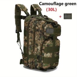 50L/30L Backpack Military Assault Pack For Men, 3 Day Bug Out Bag Molle DaypackFor Camping Outdoor Sport Rucksack Backpacks