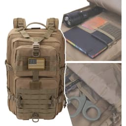 50L/30L Backpack Military Assault Pack For Men, 3 Day Bug Out Bag Molle DaypackFor Camping Outdoor Sport Rucksack Backpacks