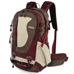 ROYAL MOUNTAIN 35L HIKING BACKPACK WITH SHOES COMPARTMENT WATER RESISTANT FABRIC REAR FRAME SUPPORT BREATHABLE PADDING