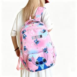 Cartoon Large Capacity Schoolbag Double Shoulder Backpack Outdoor Leisure Charm Collectible Gift for Students