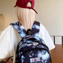 Cartoon Large Capacity Schoolbag Double Shoulder Backpack Outdoor Leisure Charm Collectible Gift for Students