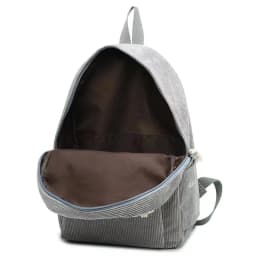 Corduroy Backpack, Academy Fashion School Bags for Middle/High School & College, Cute Tassel Detail, Versatile Casual Daily Bag