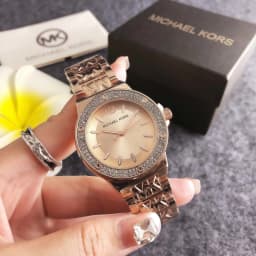 New Women's Michael Kors Simple and Fresh Quartz Watch Pouch, Multifunctional Women's Wristwatch with Storage Bag