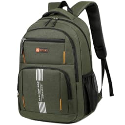 Breathable Padded Men Laptop Rucksack Large Capacity Oxford Backpack Multi‑compartment For School Business Travel Use