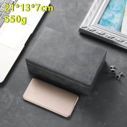 Phone Signal Blocking Box Faraday Box for Car Keys Pu Leather Anti Theft Rfid Rf Radiation-Proof Safe Car Key Fob Protector Box