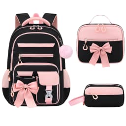 Cute Student Backpack 3pcs/set Primary Schoolbag Rabbits and Quicksand Kawaii Student Backpack Teenage Girls Handbag Rucksack
