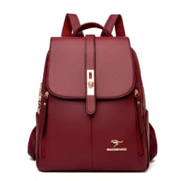 Vintage Large Capacity Women's Backpack High Quality Leather Female Travel School Bag Rucksack Purse Bookbag