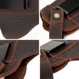 Genuine Leather Universal Gun Cover With Concealed Carry Holsters Belt for All Size Handguns