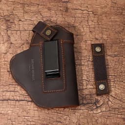 Genuine Leather Universal Gun Cover With Concealed Carry Holsters Belt for All Size Handguns
