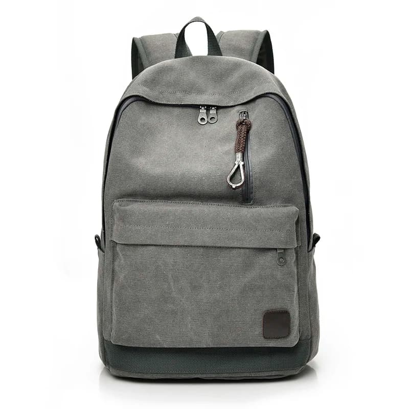 DIDA BEAR 2023 Women Men Canvas Backpacks Large School Bags For Teenager Boys Girls Travel Laptop Backbag Mochila Rucksack Grey