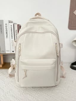 Fashionable and Casual Lightweight Nylon Backpack Large Capacity Multi Compartment Student Bag Travel Bag Suitable for Daily Use