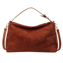 Fashion Autumn Winter Big Boston Tote Soft Matte Suede Cow Leather Women's Handbag Shoulder Crossbody Bag For Women Grey Brown