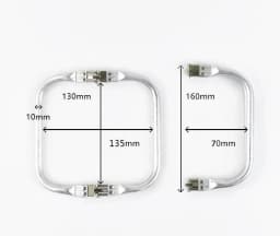 Silver16cm 18cm 20cm 25cm 30cm 40cm Bag Frame For Purse Doctor Metal Aluminium Tube Handle Accessories Clutch Parts Silver