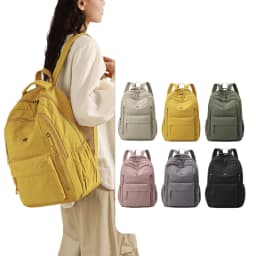 Women's Large Capacity Casual Nylon Multi-Layer Backpack Fashionable Knapsacks Travel School Bag for Outdoor Camping Hiking