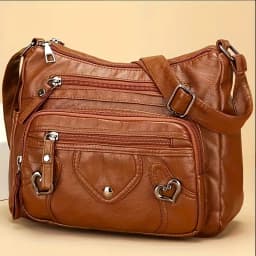 Multi Pocket Soft Leather Crossbody Bag Luxury Purses Handbags Women's Bag Designer Shoulder Messenger Bags for Women