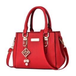 Trendy Leather Handbags Open Pocket Large Capacity Shoulder Bag Polyester Cotton Messenger Bag