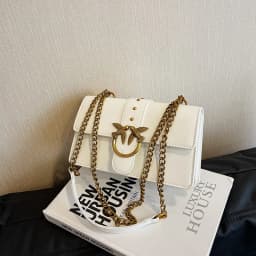 Crossbody Bag New Pinko Swallow Chain Bacchus Bag Fashionable European and American Shoulder Underarm Bag