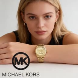 Michael Kors Luxury Rose Gold Women's Watch Bag Fashionable Luxury MK Classic Quartz Watch Wallet Girlfriend Gift