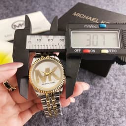 Michael Kors Luxury Rose Gold Women's Watch Bag Fashionable Luxury MK Classic Quartz Watch Wallet Girlfriend Gift
