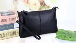 RanHuang Women Genuine Leather Day Clutches Candy Color Shoulder Bags Women's Fashion Crossbody Bags Small Clutch Bags
