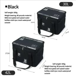 30L 42L Camping Storage Bag Foldable Waterproof Oxford Fabric Organizer for Picnic Tableware Equipment