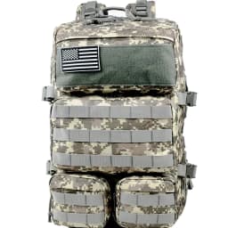 50L/30L MOLLE Assault Pack, Tactical Backpack Military Army Camping Rucksack, 3-Day Pack