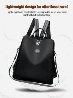 Thickened Oxford Fabric Backpack with Multiple Carrying Methods, Large Capacity, Luggage Trolley Compatible