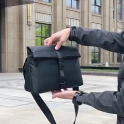 Retro Business Crossbody Bag, Large Capacity, Men's Briefcase, Shoulder Bag, Travel Backpack