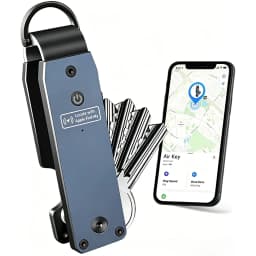 Air Keychain Car Key Chains with GPS Tracker Key Finder Built-in Airtag Chips Works with Apple Find My iOS Only Key Organizer