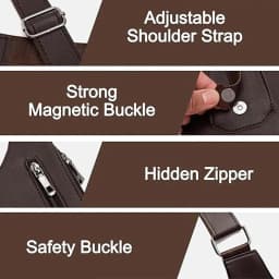 Men's Shoulder Bag, Shoulder Straps with Multiple Pockets, Outdoor Anti-Theft Tactical Bag