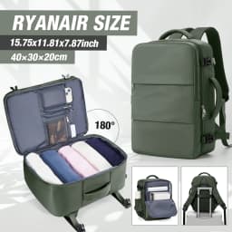 Ryanair 40x30x20 Luggage Cabin Bag, 40x30x20 Bag Men Women 15.6inch Laptop Bag Business Travel Backpack,College School Backapck